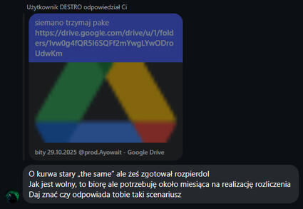 FEEDBACK DESTRO